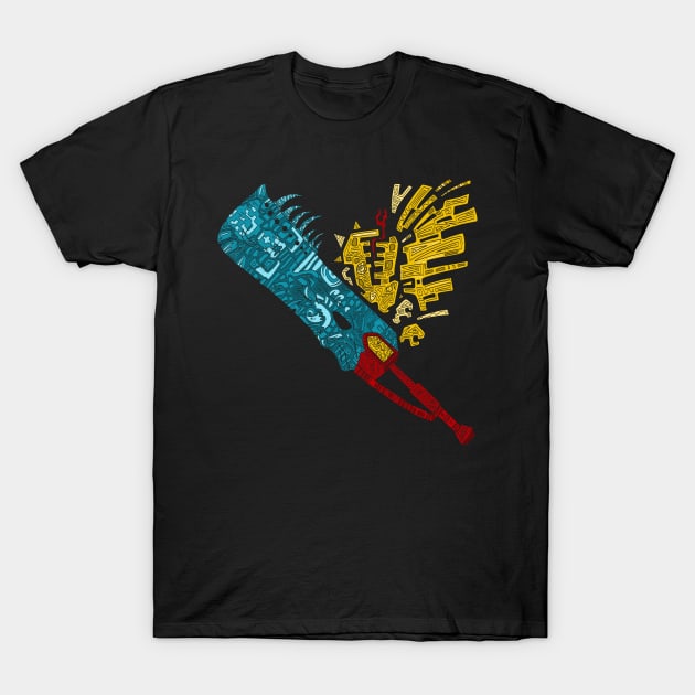 Monster Hunter Great Sword T-Shirt by paintchips